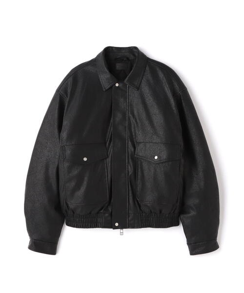 DANKE SCHON(ダンケシェーン)の「DankeSchon/ダンケシェーン/PULEATHER A2 BLOUSON(ブルゾン・レディース・ブラック・L/M)」の6枚目の写真