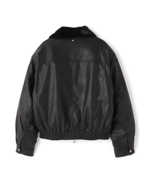 DANKE SCHON(ダンケシェーン)の「DankeSchon/ダンケシェーン/PULEATHER A2 BLOUSON(ブルゾン・レディース・ブラック・L/M)」の7枚目の写真