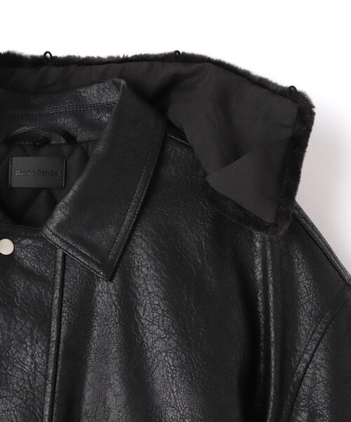 DANKE SCHON(ダンケシェーン)の「DankeSchon/ダンケシェーン/PULEATHER A2 BLOUSON(ブルゾン・レディース・ブラック・L/M)」の12枚目の写真