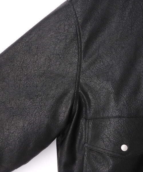 DANKE SCHON(ダンケシェーン)の「DankeSchon/ダンケシェーン/PULEATHER A2 BLOUSON(ブルゾン・レディース・ブラック・L/M)」の13枚目の写真