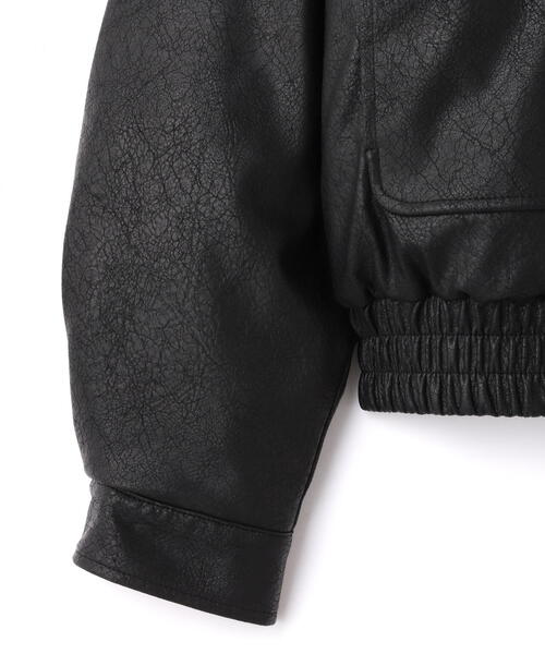 DANKE SCHON(ダンケシェーン)の「DankeSchon/ダンケシェーン/PULEATHER A2 BLOUSON(ブルゾン・レディース・ブラック・L/M)」の15枚目の写真