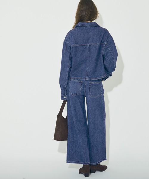 coca（coca）（コカ）の「【WEB限定セール】デニムジップジャケット（デニムジャケット・レディース・グレー/ブルー・M/L）」の5枚目の写真