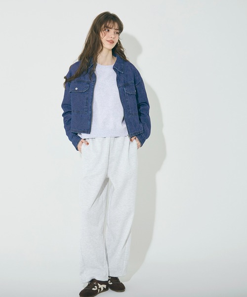 coca（coca）（コカ）の「【WEB限定セール】デニムジップジャケット（デニムジャケット・レディース・グレー/ブルー・M/L）」の9枚目の写真