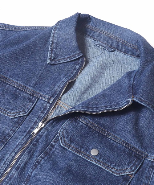 coca（coca）（コカ）の「【WEB限定セール】デニムジップジャケット（デニムジャケット・レディース・グレー/ブルー・M/L）」の17枚目の写真