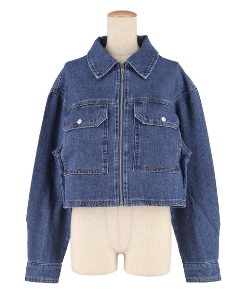 coca（coca）（コカ）の「【WEB限定セール】デニムジップジャケット（デニムジャケット・レディース・グレー/ブルー・M/L）」の22枚目の写真