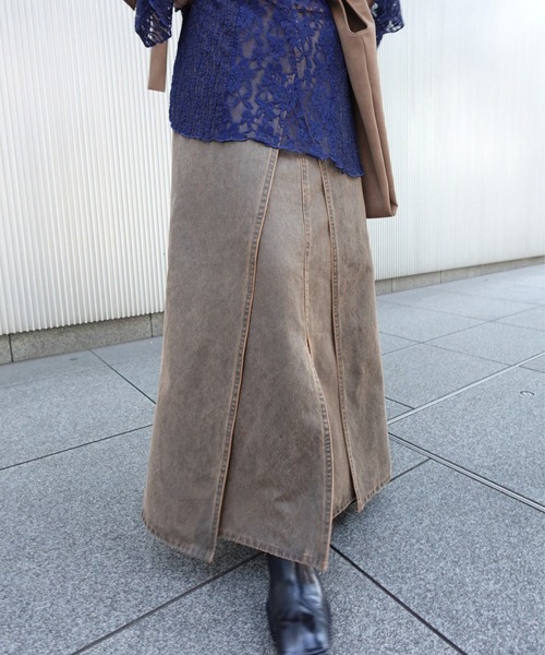 SYNTHETIC LEATHER WASH WIND SKIRT（スカート）｜Ameri（アメリ）の