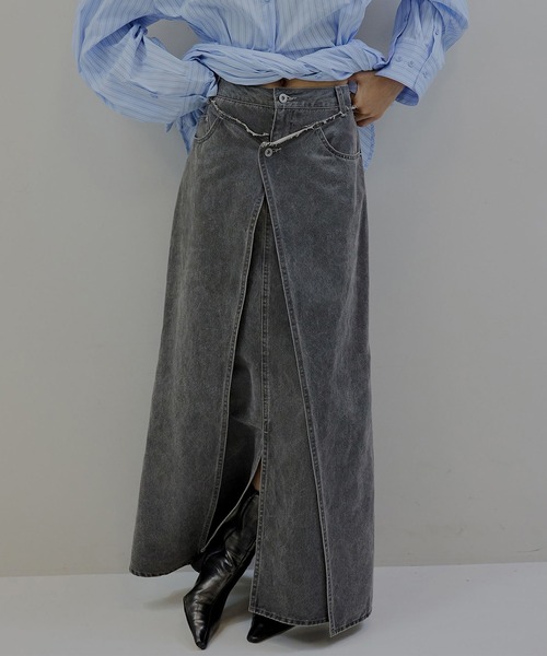 新作ameri vintage SYNTHETIC LEATHER WASH WIND SKIRT（スカート）｜Ameri（アメリ）の