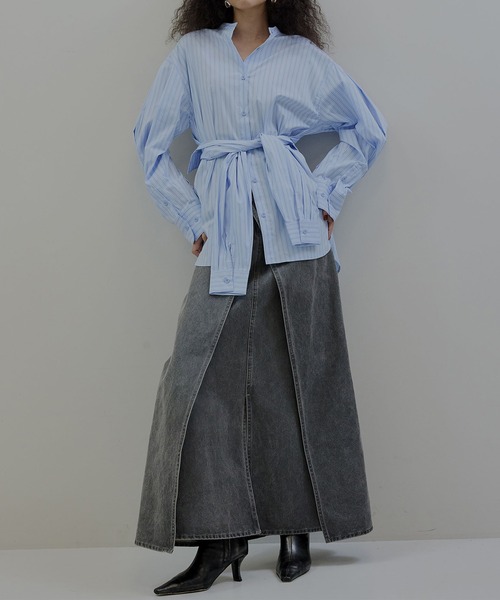SYNTHETIC LEATHER WASH WIND SKIRT（スカート）｜Ameri（アメリ）の