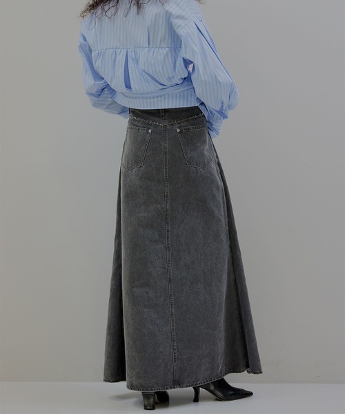 SYNTHETIC LEATHER WASH WIND SKIRT（スカート）｜Ameri（アメリ）の