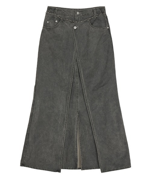 Ameri（アメリ）の「SYNTHETIC LEATHER WASH WIND SKIRT（スカート・レディース・ブラウン/ブラック・24inch/25inch/26inch）」の12枚目の写真