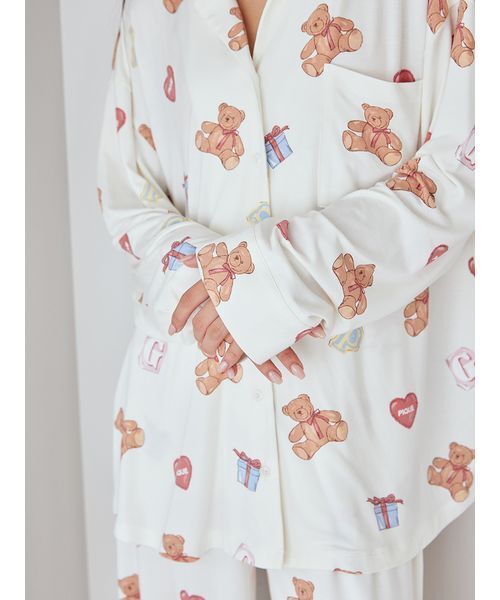 セール】フェイバリット総柄シャツ（ルームウェア/パジャマ）｜gelato