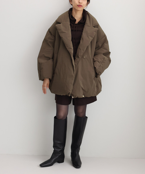 IENA（イエナ）の「《追加》ARTIROSA 撥水テイラーコクーンダウン（ダウンジャケット/コート・レディース・ブラック・34/36/38）」の13枚目の写真