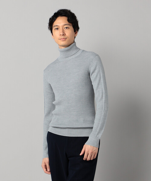 COMME CA MEN（コムサメン）の「「FILIVIVI」リブ タートルネックニット（ニット/セーター・メンズ・ネイビー/ベージュ/ライトグレー/ブラック・L/M）」の22枚目の写真