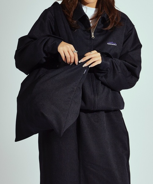 THOUSAND MILE(サウザンドマイル)の「THOUSAND MILE/サウザンドマイル ZIP BLOUSON&SKIRT&BAG SET UP セットアップ ジップブルゾン&スカート&バッグ(セットアップ・レディース・ネイビー/チャコール/ブラウン・FREE)」の3枚目の写真
