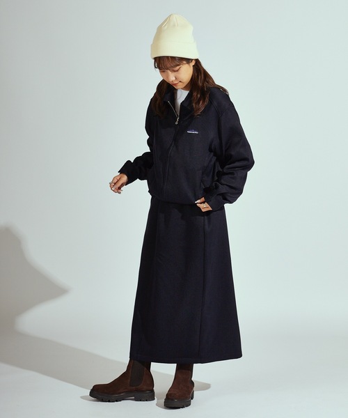 THOUSAND MILE(サウザンドマイル)の「THOUSAND MILE/サウザンドマイル ZIP BLOUSON&SKIRT&BAG SET UP セットアップ ジップブルゾン&スカート&バッグ(セットアップ・レディース・ネイビー/チャコール/ブラウン・FREE)」の4枚目の写真