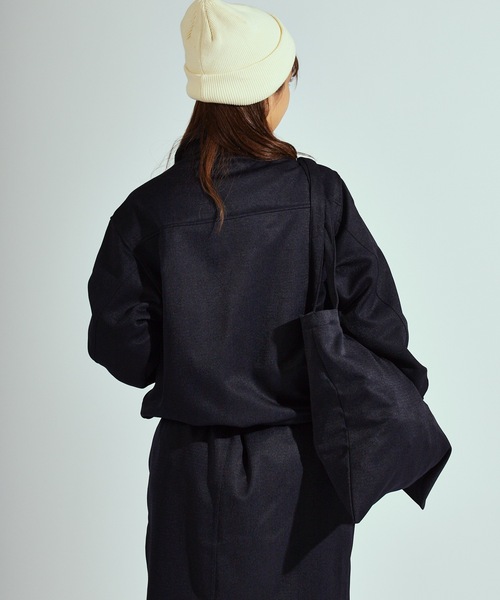 THOUSAND MILE(サウザンドマイル)の「THOUSAND MILE/サウザンドマイル ZIP BLOUSON&SKIRT&BAG SET UP セットアップ ジップブルゾン&スカート&バッグ(セットアップ・レディース・ネイビー/チャコール/ブラウン・FREE)」の5枚目の写真