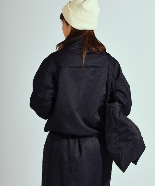 THOUSAND MILE(サウザンドマイル)の「THOUSAND MILE/サウザンドマイル ZIP BLOUSON&SKIRT&BAG SET UP セットアップ ジップブルゾン&スカート&バッグ(セットアップ・レディース・ネイビー/チャコール/ブラウン・FREE)」の6枚目の写真