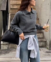 fredy emue | ポロ衿ニットプルオーバー(ニット/セーター)