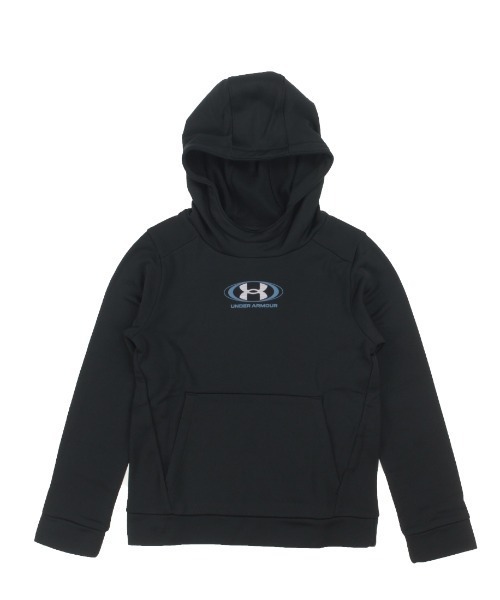UNDER ARMOUR（アンダーアーマー）の「アンダーアーマー  UAアーマーフリース スターライト ロゴ フーディー（パーカー・キッズ・ネイビー/ブラック・120cm/130cm/140cm/150cm/160cm）」の2枚目の写真