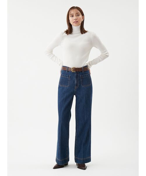 Mila Owen(ミラオーウェン)の「シアーラメタートルネックリブニット(ニット/セーター・レディース・ホワイト/ピンク/ミント/ベージュ/その他・0/1)」の16枚目の写真