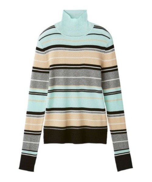 Mila Owen(ミラオーウェン)の「シアーラメタートルネックリブニット(ニット/セーター・レディース・ホワイト/ピンク/ミント/ベージュ/その他・0/1)」の5枚目の写真