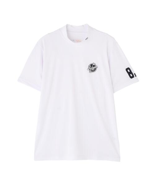 新品 パーリーゲイツ カノコ×天竺 半袖Relaxカットソー(4)サイズM/白 セール】【PEARLY GATES】ベアカノコ半袖ハイネックカットソー（T