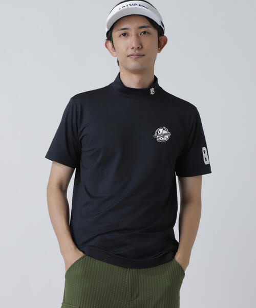 新品 パーリーゲイツ ベアカノコ半袖ハイネックカットソー(6)サイズLL/白 セール】【PEARLY GATES】ベアカノコ半袖ハイネックカットソー（T