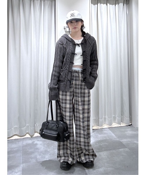 セール】TOGGLE BUTTON CABLE KNIT C/D トグルボタン ケーブルニット