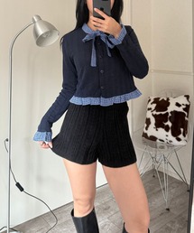 Nu（ニュー）の「【Nu】リボンタイ付きカーデカーディガン（カーディガン/ボレロ）」