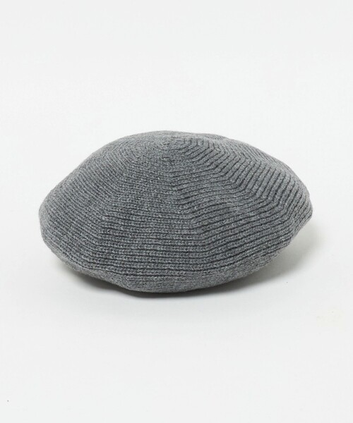 green label relaxing(グリーンレーベルリラクシング)の「ニット ベレー帽(グレー) / キッズ(ハンチング/ベレー帽・キッズ・グレー系・FREE)」の1枚目の写真