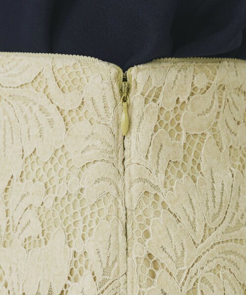 index（インデックス）の「モールレースタイトスカート【洗濯機OK】（スカート・レディース・チャコールグレー/イエロー系その他/ダークパープル・34/36/38/40/42/44）」の5枚目の写真