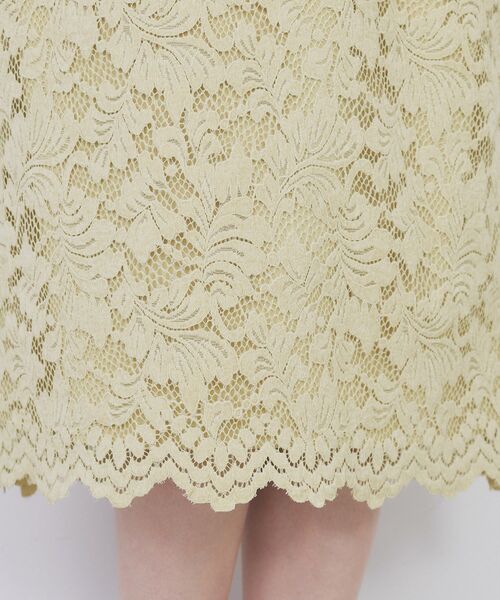 index（インデックス）の「モールレースタイトスカート【洗濯機OK】（スカート・レディース・チャコールグレー/イエロー系その他/ダークパープル・34/36/38/40/42/44）」の7枚目の写真