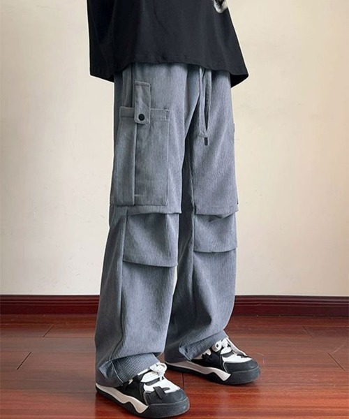SallyLunn(サリーラン)の「コーデュロイストレートパンツ(その他パンツ・メンズ・グレー/カーキ/ブラック・L/M)」の3枚目の写真