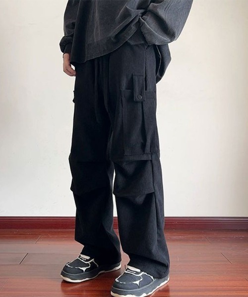 SallyLunn(サリーラン)の「コーデュロイストレートパンツ(その他パンツ・メンズ・グレー/カーキ/ブラック・L/M)」の5枚目の写真