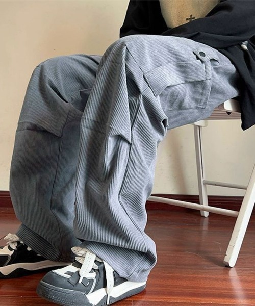 SallyLunn(サリーラン)の「コーデュロイストレートパンツ(その他パンツ・メンズ・グレー/カーキ/ブラック・L/M)」の6枚目の写真