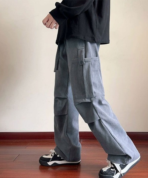 SallyLunn(サリーラン)の「コーデュロイストレートパンツ(その他パンツ・メンズ・グレー/カーキ/ブラック・L/M)」の7枚目の写真