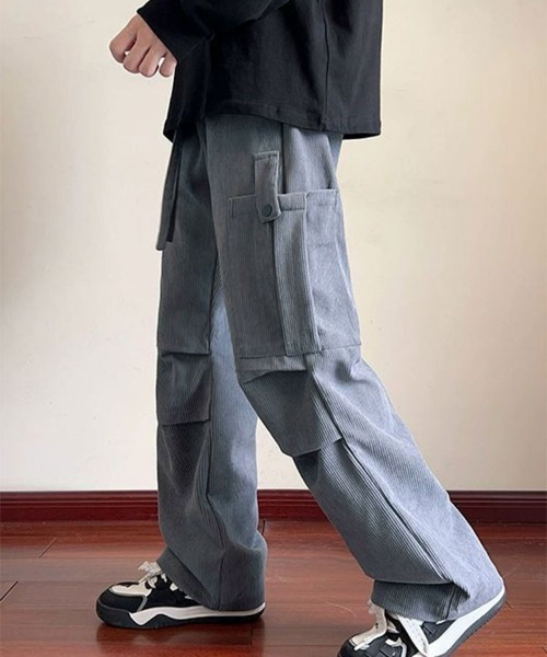 SallyLunn(サリーラン)の「コーデュロイストレートパンツ(その他パンツ・メンズ・グレー/カーキ/ブラック・L/M)」の8枚目の写真