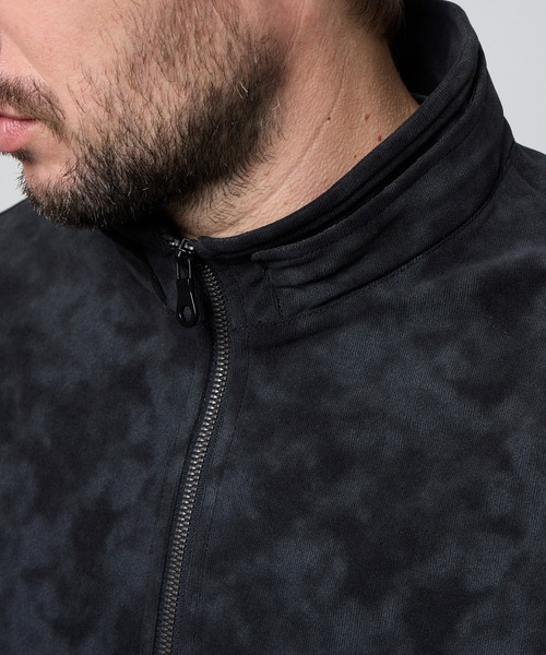 ムラプリントスタンドアップジップブルゾン（ブルゾン）｜HIDEAWAYS