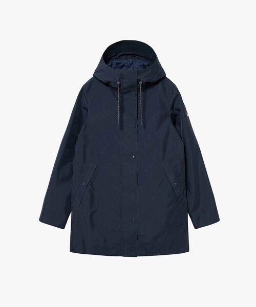 AIGLE(エーグル)の「GORE-TEX ゴアテックス 防水 防風 透湿 ミドル丈ジャケット(マウンテンパーカー・レディース・カーキ/ダークネイビー・40/38/36)」の15枚目の写真
