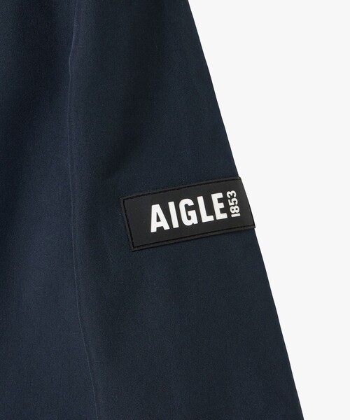 AIGLE(エーグル)の「GORE-TEX ゴアテックス 防水 防風 透湿 ミドル丈ジャケット(マウンテンパーカー・レディース・カーキ/ダークネイビー・40/38/36)」の21枚目の写真