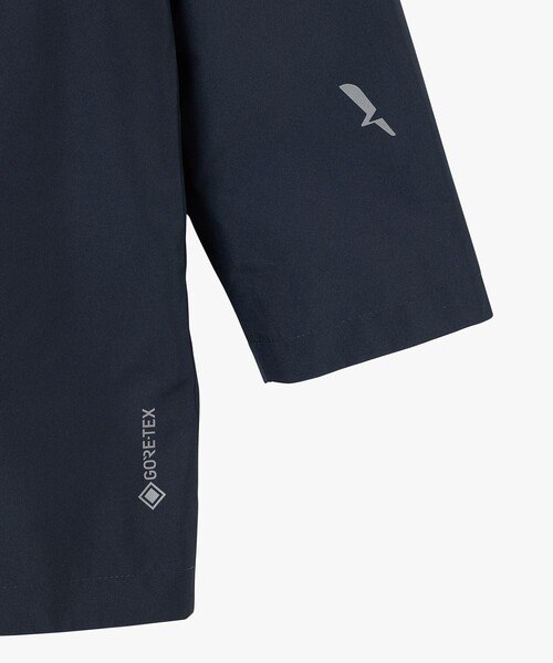 AIGLE(エーグル)の「GORE-TEX ゴアテックス 防水 防風 透湿 ミドル丈ジャケット(マウンテンパーカー・レディース・カーキ/ダークネイビー・40/38/36)」の4枚目の写真