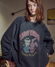 CPGN STUDIO | サンデーレグランピグメントスウェットスモークブラック(スウェット)