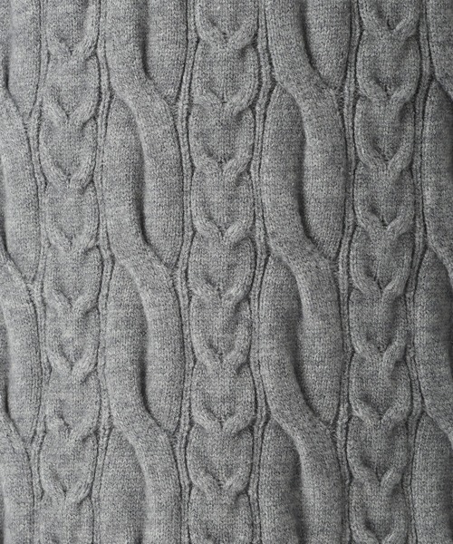 31 Sons de mode（トランテアン　ソン　ドゥ　モード）の「2025秋冬新作 シャツレイヤードケーブルワンピース（ワンピース・レディース・グレー/オフホワイト/キャメル・ﾌﾘ-）」の14枚目の写真