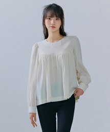 レディース シャーリングポイントブラウス-CERG5461B0A