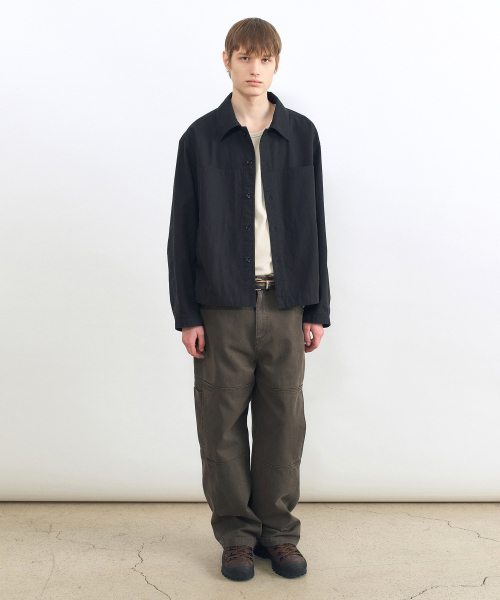 INSILENCE（インサイロンス）の「ウォッシュドコットンジャケット ブラック（ブルゾン・レディース・その他・SMALL/LARGE/MEDIUM）」の2枚目の写真