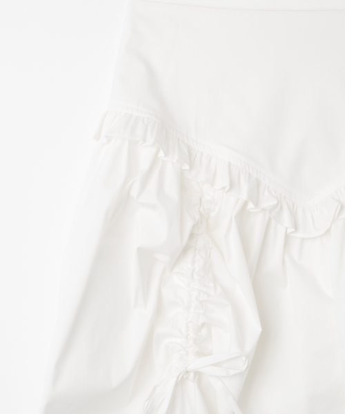 MILLO WOMEN（ミロウーマン）の「バルーンシャーリングマキシスカート[ホワイト]（スカート・レディース・その他・SMALL/MEDIUM）」の4枚目の写真
