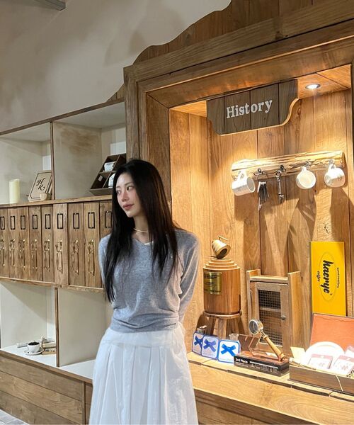 MILLO WOMEN（ミロウーマン）の「バルーンシャーリングマキシスカート[ホワイト]（スカート・レディース・その他・SMALL/MEDIUM）」の12枚目の写真
