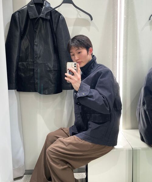 MUSINSA STANDARD（ムシンサスタンダード）の「リアルワイドヒドゥンバンディングスラックス[ブラウン]（スラックス・メンズ・その他・33/26/27/28/29/42/36/34/32/30/31/40/38）」の10枚目の写真