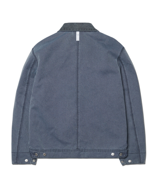 NOMANUAL(NOMANUAL)の「WASHED WORK JACKET - WASHED NAVY(ミリタリージャケット・レディース・その他・MEDIUM/LARGE/X-LARGE)」の2枚目の写真
