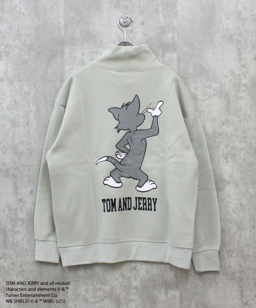 Tom&Jerry(トムアンドジェリー)の「TOM&JERRY トム&ジェリー 裏起毛 ハイネック トレーナー(スウェット・メンズ・キャメル/ネイビー/チャコール/オートミール/ヘザーチャコール/ダークグリーン/杢グレー/グレイッシュベージュ・XL/L/M)」の7枚目の写真